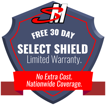 Free 30-Day Select Shield Limited Warranty